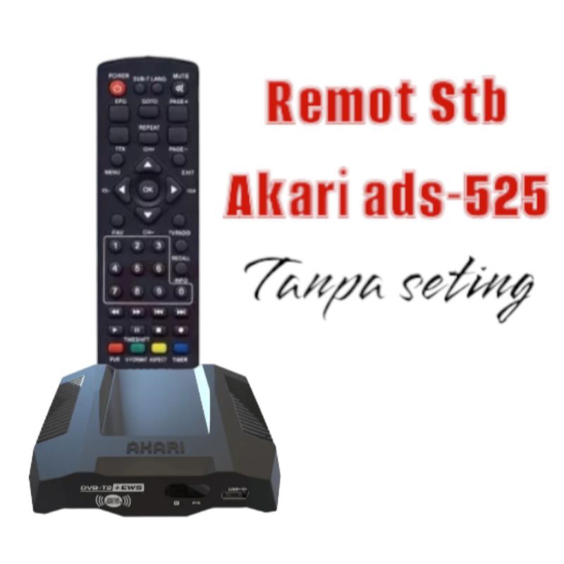 Remot Stb Akari ads-525/remote set top box Akari