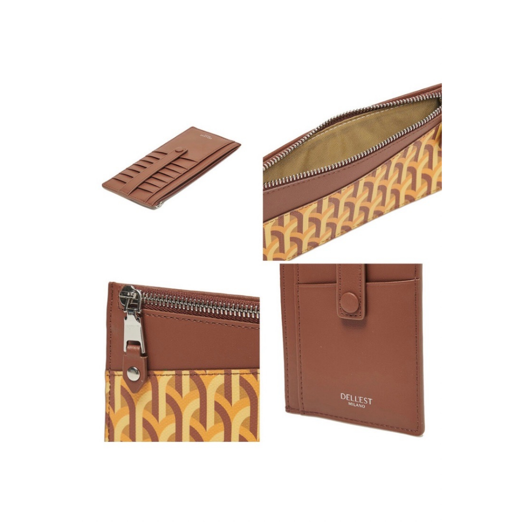 DELL'EST Gamma Card Long Wallet Yellow