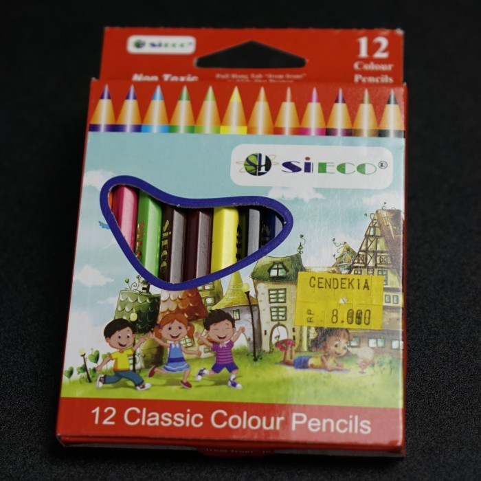 

Pensil Warna SIECO 12 Warna Classic Pendek Color Pencil