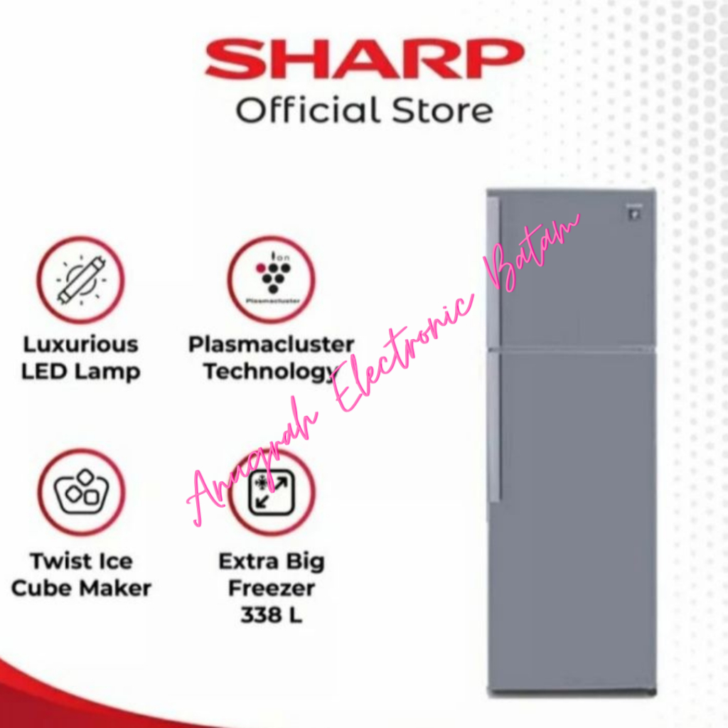 Kulkas 2 pintu Sharp SJ 420GP-SD/ Kulkas Sharp 2 pintu/SJ-420 GP 338L BATAM