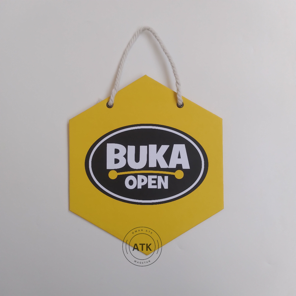 

Hard Poster Penanda Buka - Open - Tanda Tutup - Closed