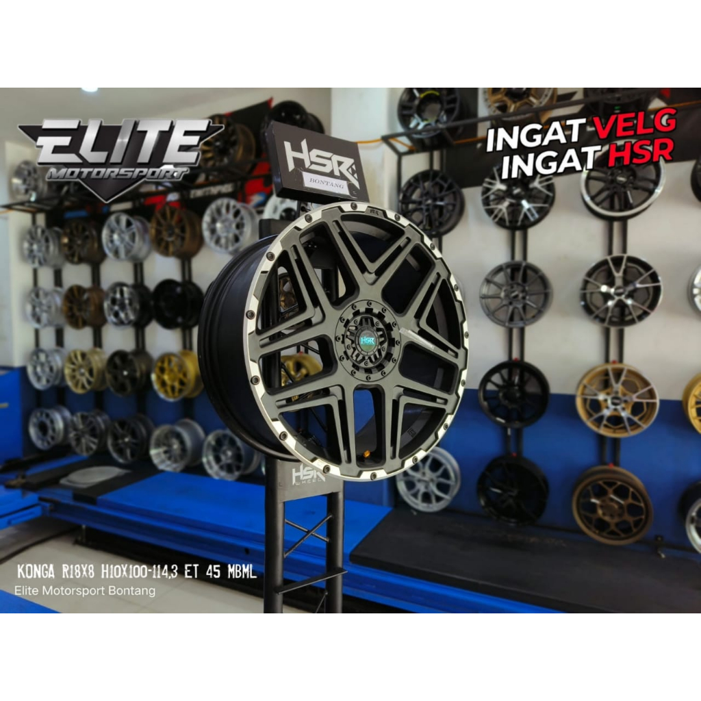 Velg mobil Innova Rush Terios Ertiga CRV R18 Lubang 5 - Velg HSR KONGA