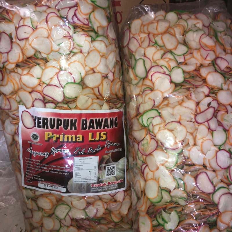 

Krupuk bawang gurih prima LJS