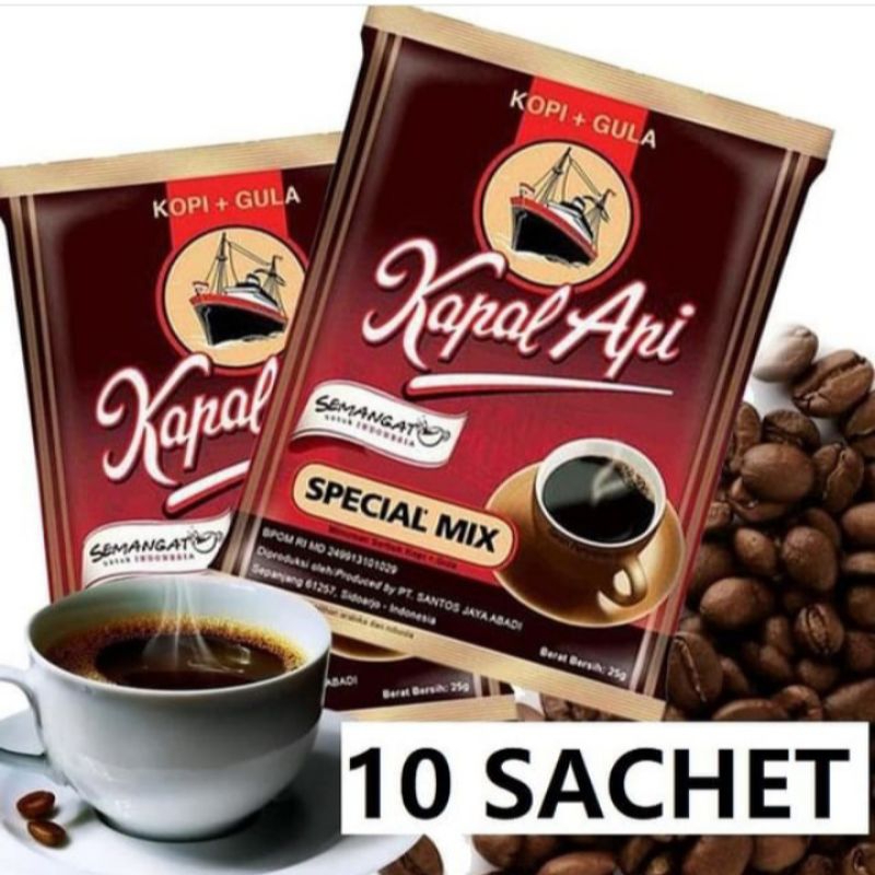 

Kopi Kapal Api Special Mix Renceng isi 10 Sachet