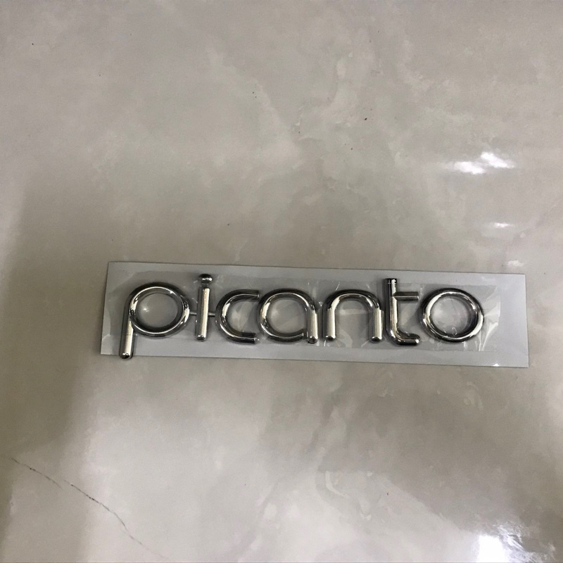 Emblem Picanto untuk Bagasi Kia Picanto