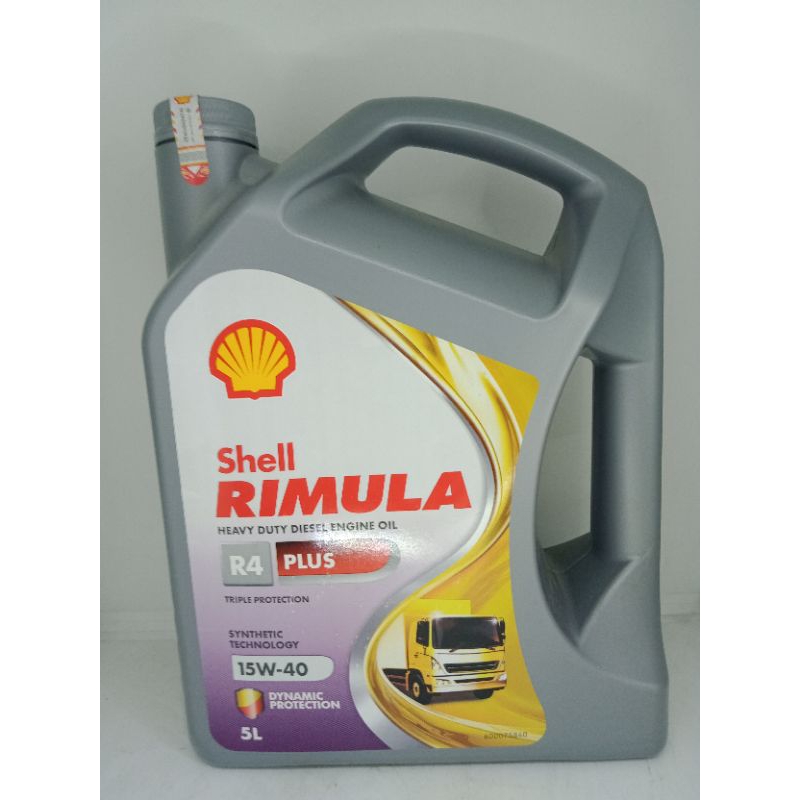 Shell Rimula R4 PLUS Sae 15/40 Diesel 5 Liter Galon (Dijamin Asli)