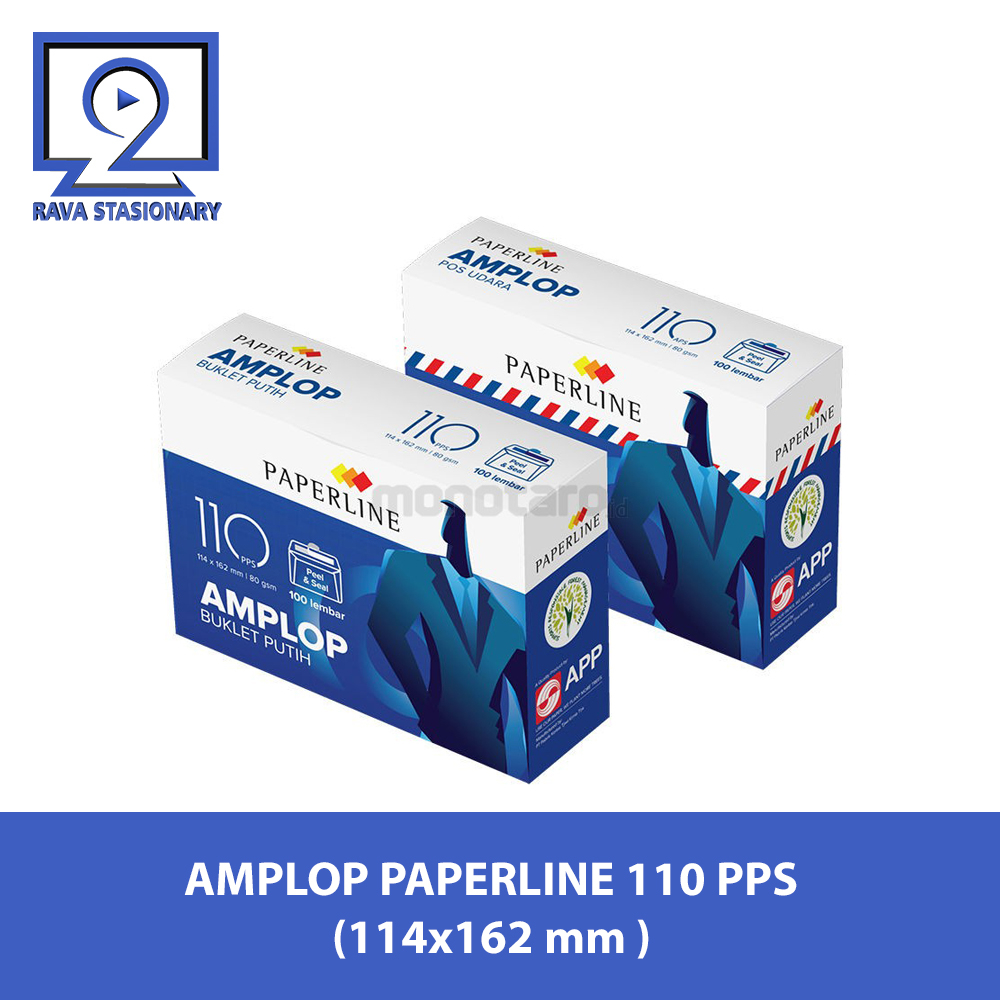 

Amplop paperline 110 pps (114x162 mm putih )