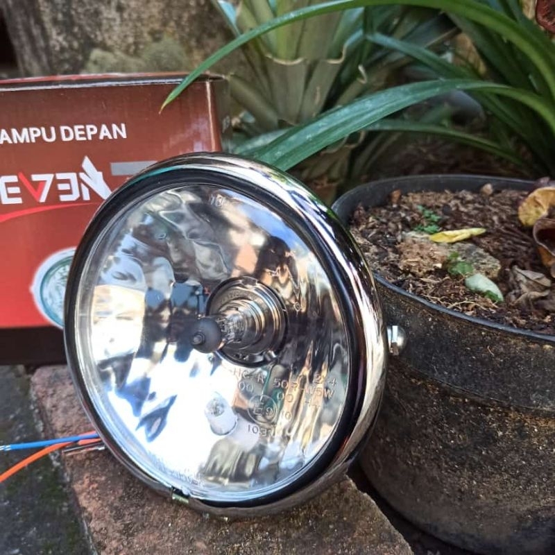 Reflektor Headlamp Lampu Depan Pesek Jute pnp CB MP Megapro Tiger RX King GL 100 Pro Max Vixion Old