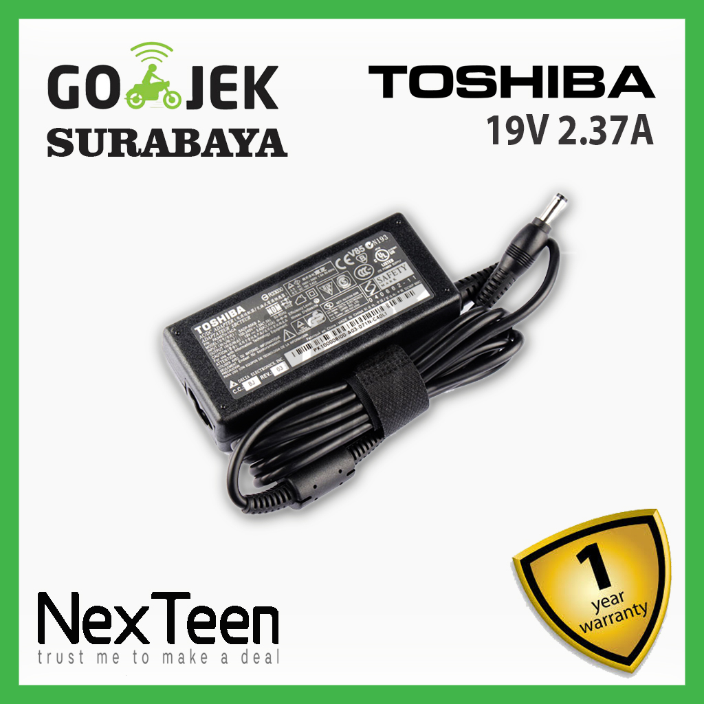 Adaptor Charger Original Toshiba dynabook T R63/U R63/W R632/H