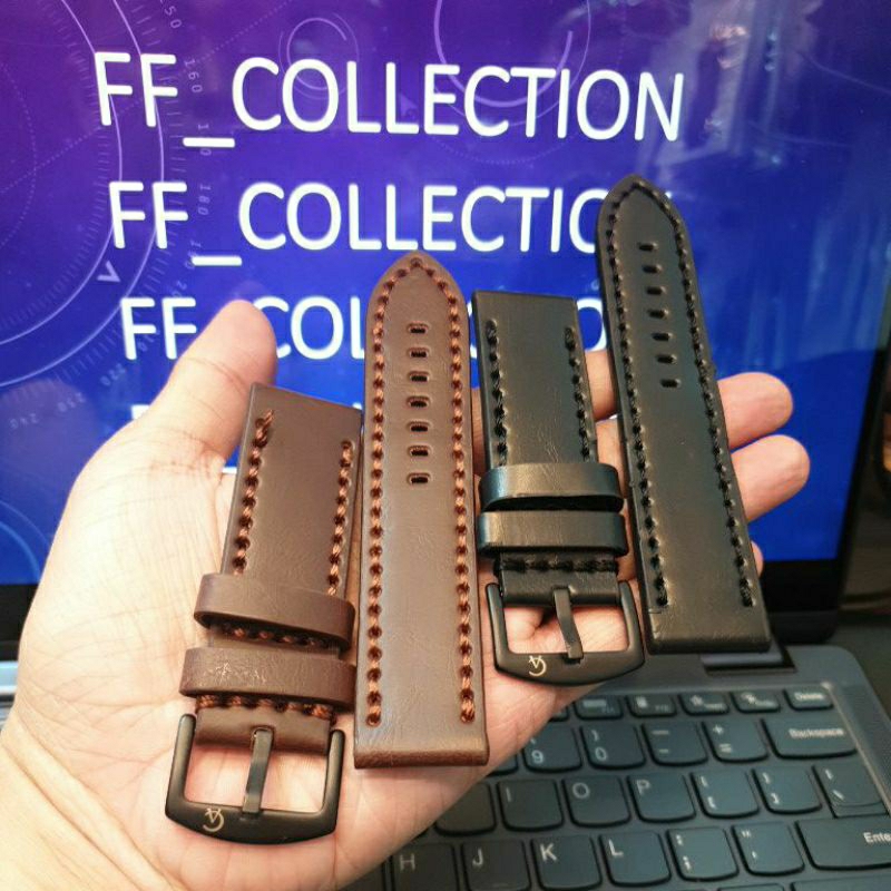 STRAP AC Strap tali jam tangan alexandre christie kulit 22MM