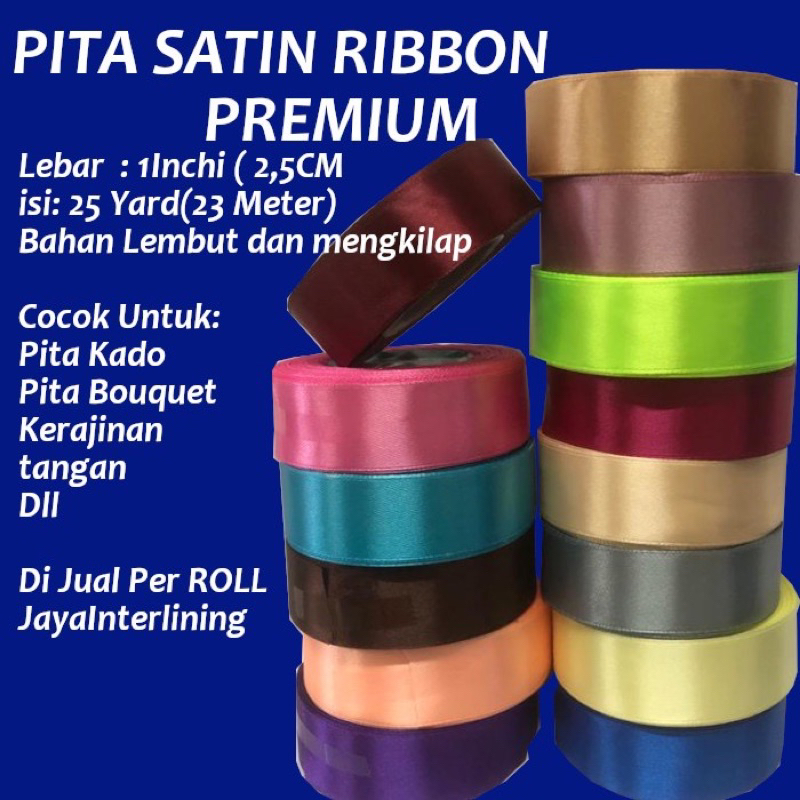 

PITA SATIN 1 INCH (2,5 CM) IMPORT TAIWAN
