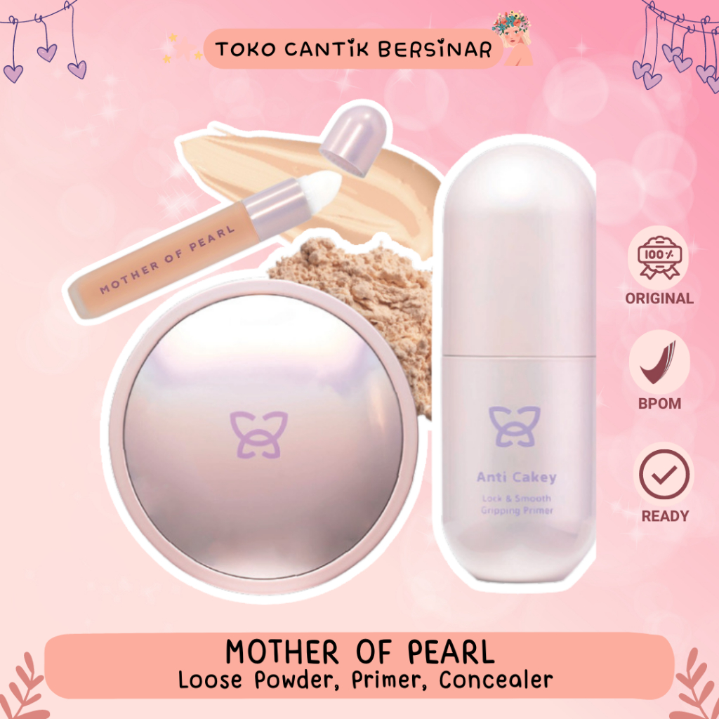 Mop Beauty Mother Of Pearl MOP Loose Powder | Primer | Foundation | Concealer By Tasya Farasya  ORIG