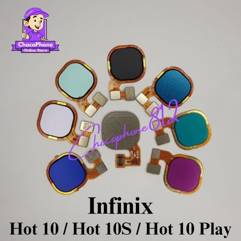 FLEXIBLE FINGERPRINT INFINIX HOT 10 PLAY HOT 10S ORIGINAL FLEXIBEL FINGER PRINT SIDIK JARI