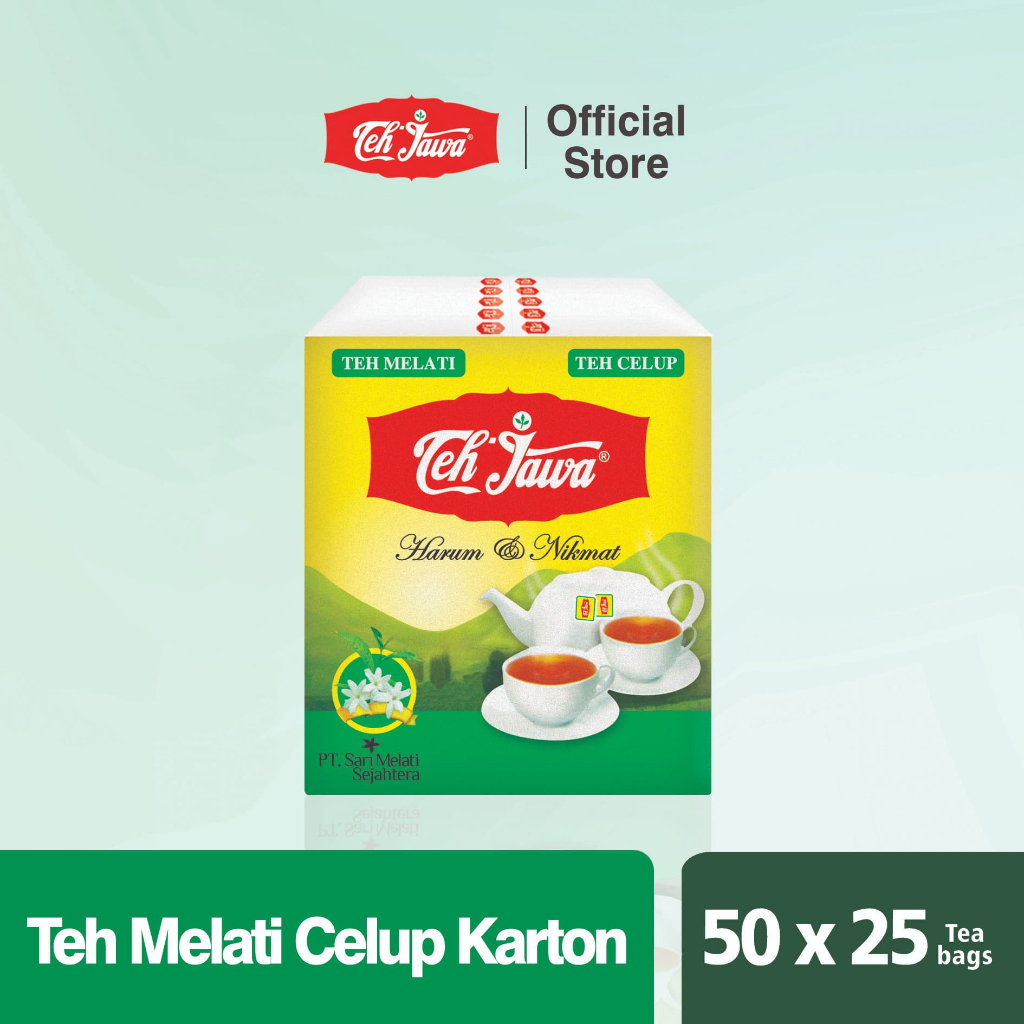 Teh Jawa Jasmine Tea Celup Per Karton (Isi 50 Pcs)