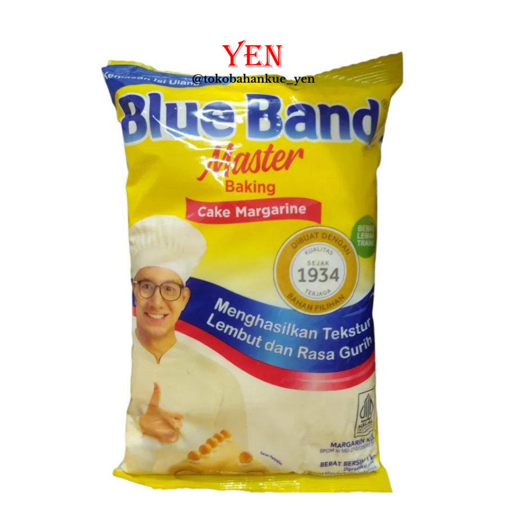 

Blue Band Master Cake Margarin 1 Kg Kemasan Sachet
