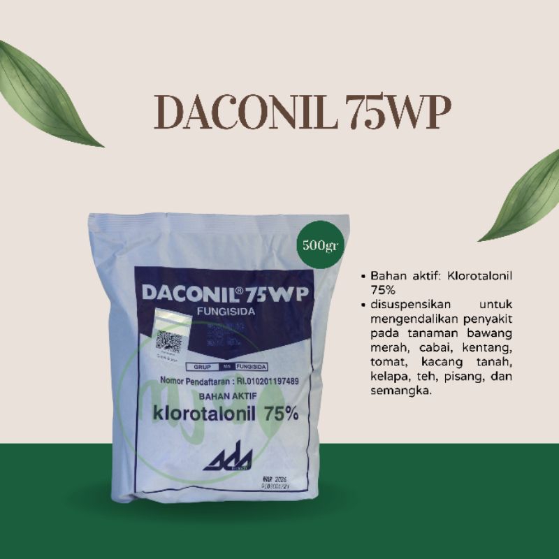 FUNGISIDA DACONIL 75WP 500GR