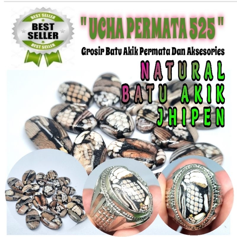 Cincin jhipen sisik ular asli madura asli natural