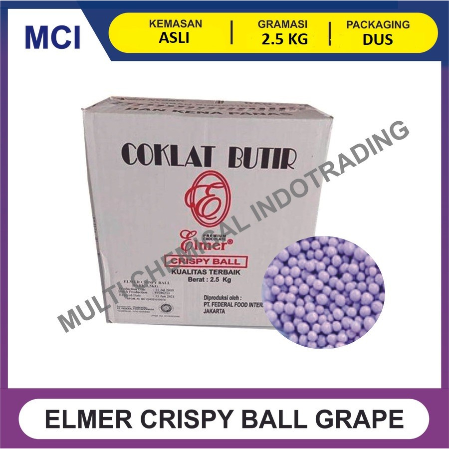 

ELMER CRISPY BALL 2.5 KG - GRAPE ANGGUR