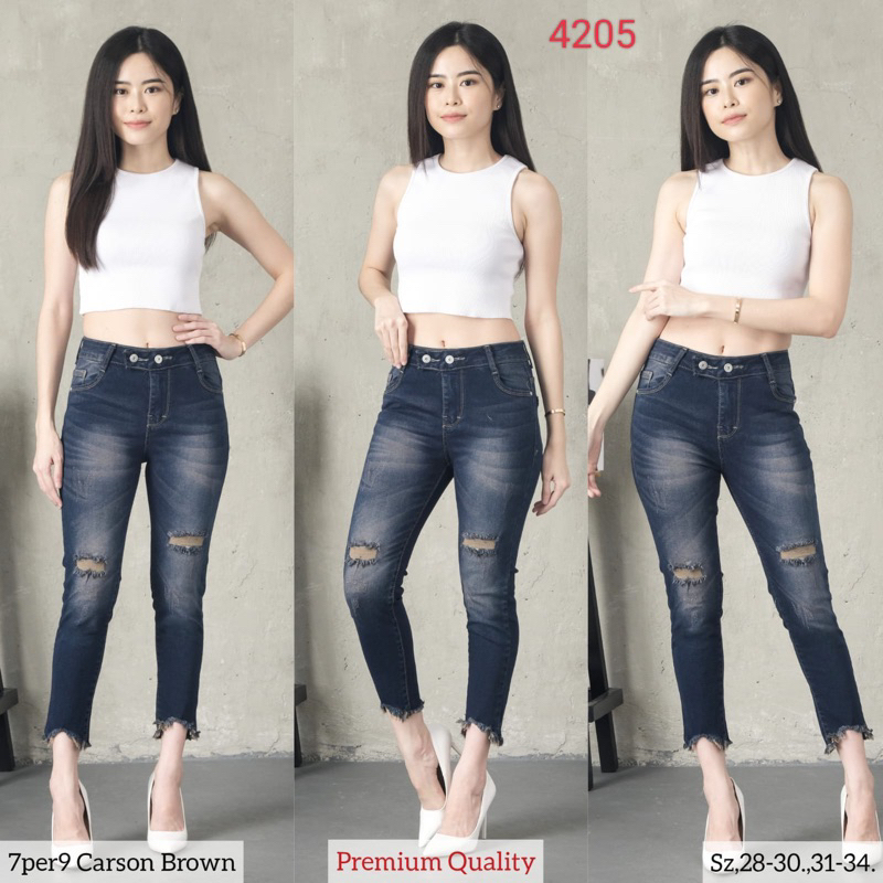 celana jeans robek evodom 4205