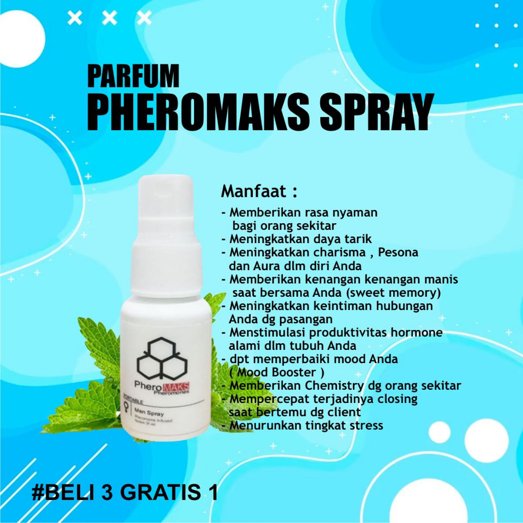 PARFUM PHEROMAKS SPRAY Parfum Pria Sejati Wangi Tahan Lama Beraroma Fresh dan Glamour