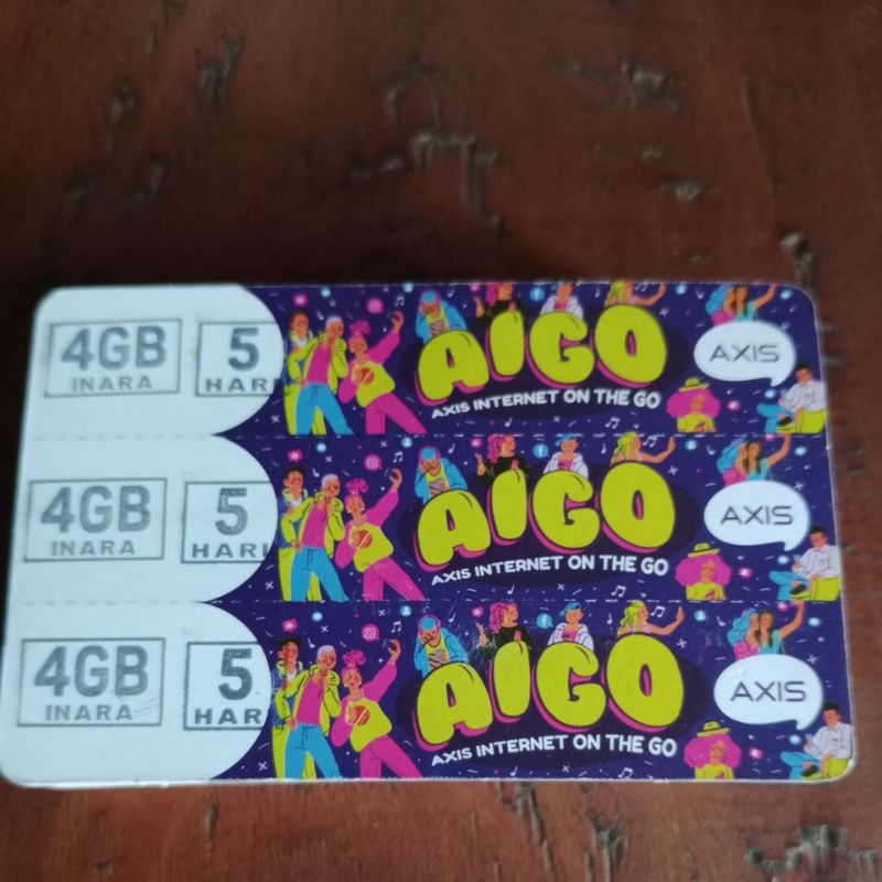Voucher Aigo Mini 1,5Gb+Lokal Jawa Bali Nusra 5Hr