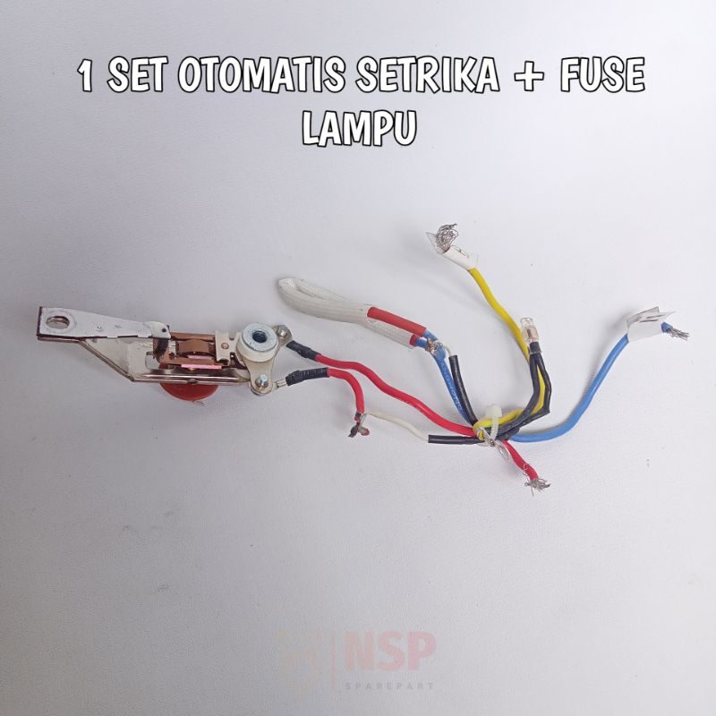 Otomatis Thermostat Setrika Cosmos + Fuse Lampu Original Umum Multi 1 Set