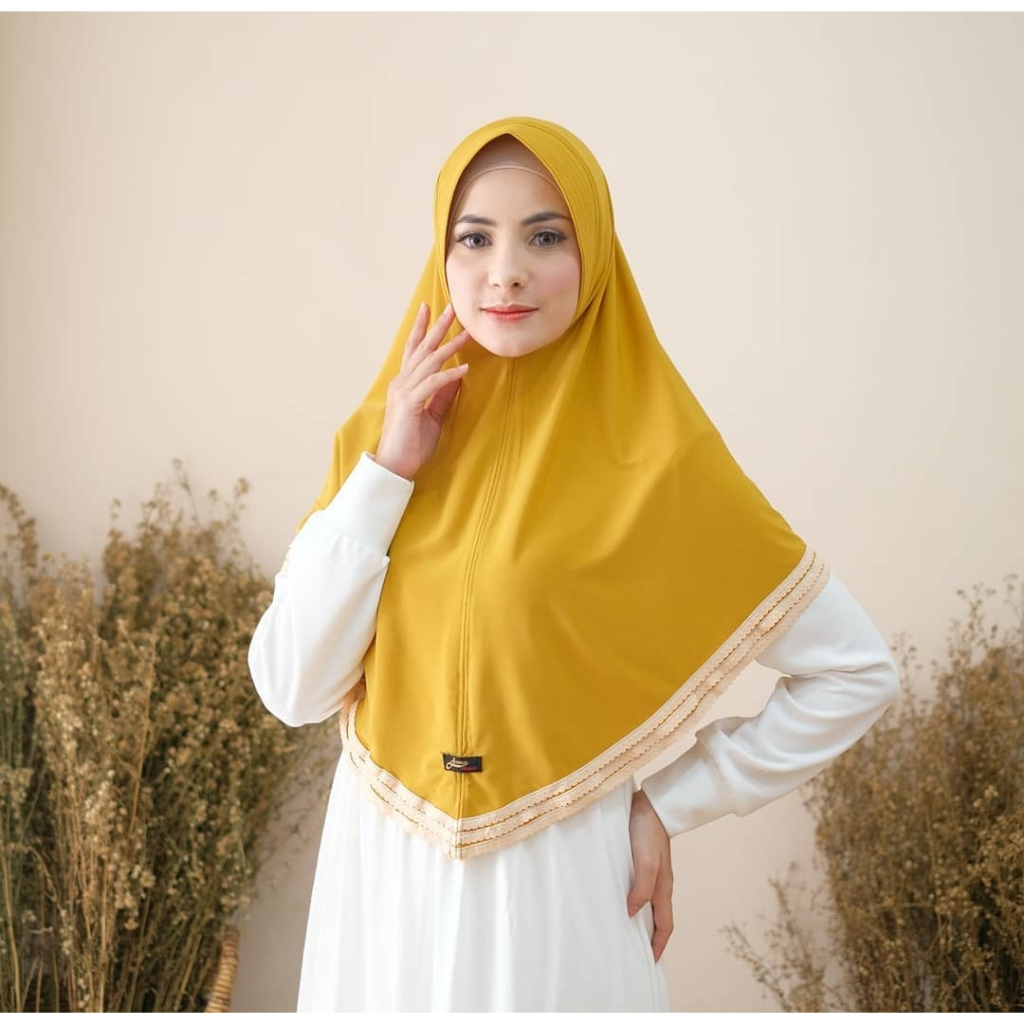 KERUDUNG INSTAN JUMA R3 STANDAR/HIJAB JUMA ORI/JILBAB JUMA POLOS RENDA/JUMA ORI/HIJAB INSTAN JERSEY 