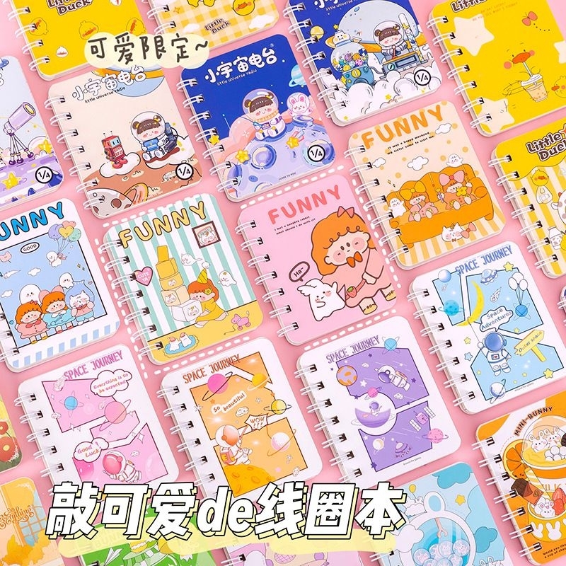

Notebook / Buku Diary A7 Ring Cartoon Import