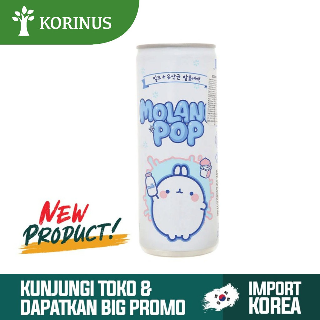 

K- Mollang Pop /Minuman Berkarbonat Rasa Susu 250ml