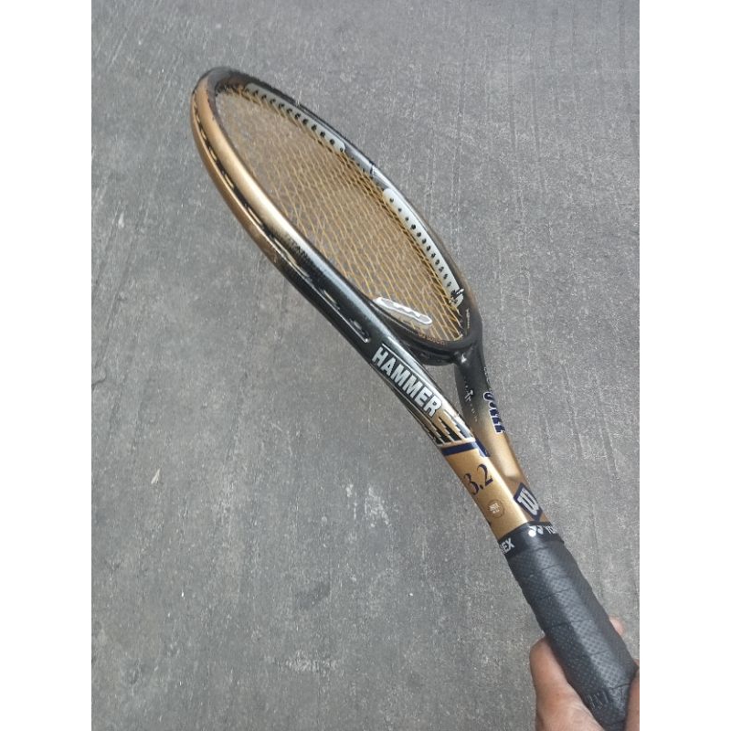 raket tenis Wilson hammer  3.2 power holes titanium original second