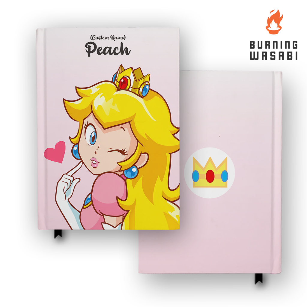 

Notebook Buku Game Princess Peach Mario 6 Game Anime Manga Hardcover Custom DIary Jurnal Agenda A5 A6