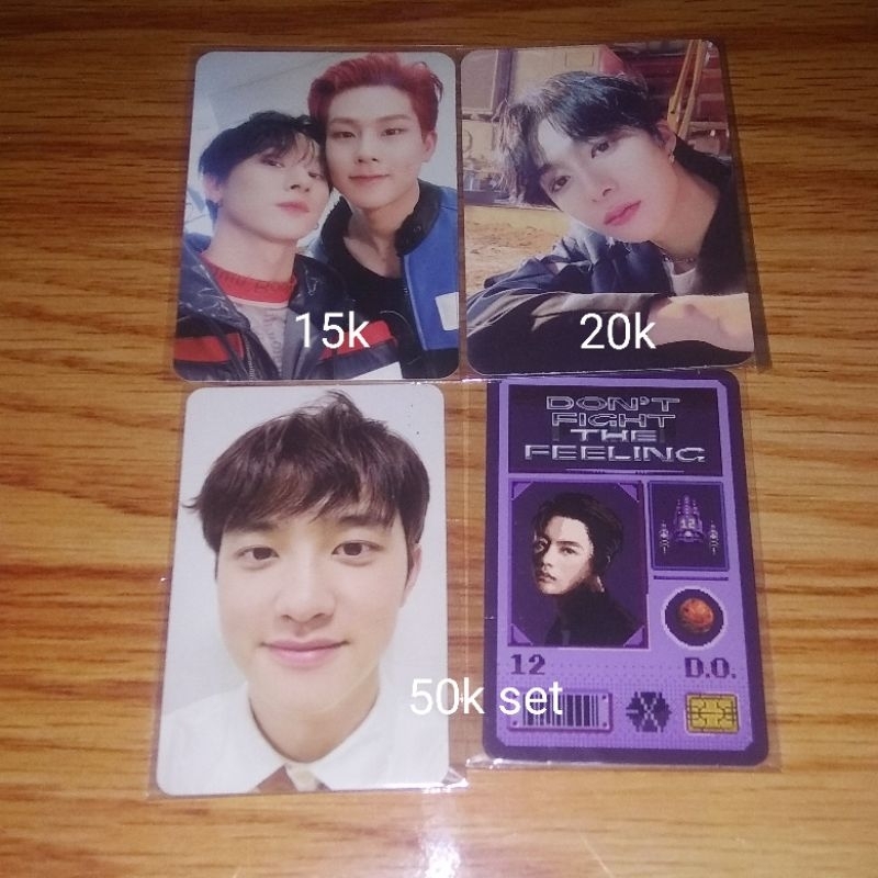 OFFICIAL PHOTOCARD MONSTA X HYUNGWON JOOKYUN, EXO D.O DFTF EXPANSION