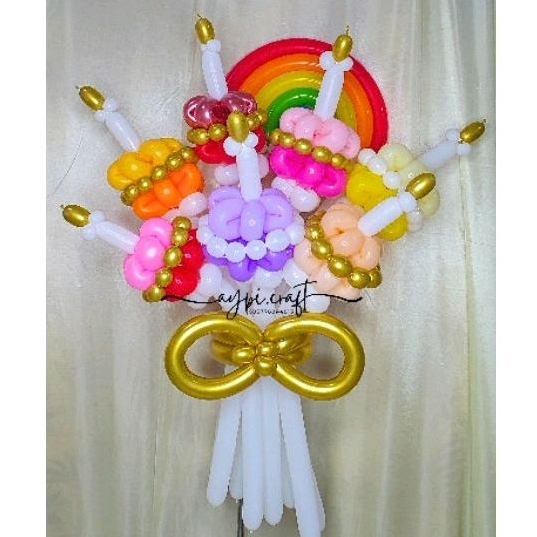 (REAL PICT) READY wisuda Bouquet BALLON | FLOWERS BALLON | buket balon bunga balon | flower balon | 
