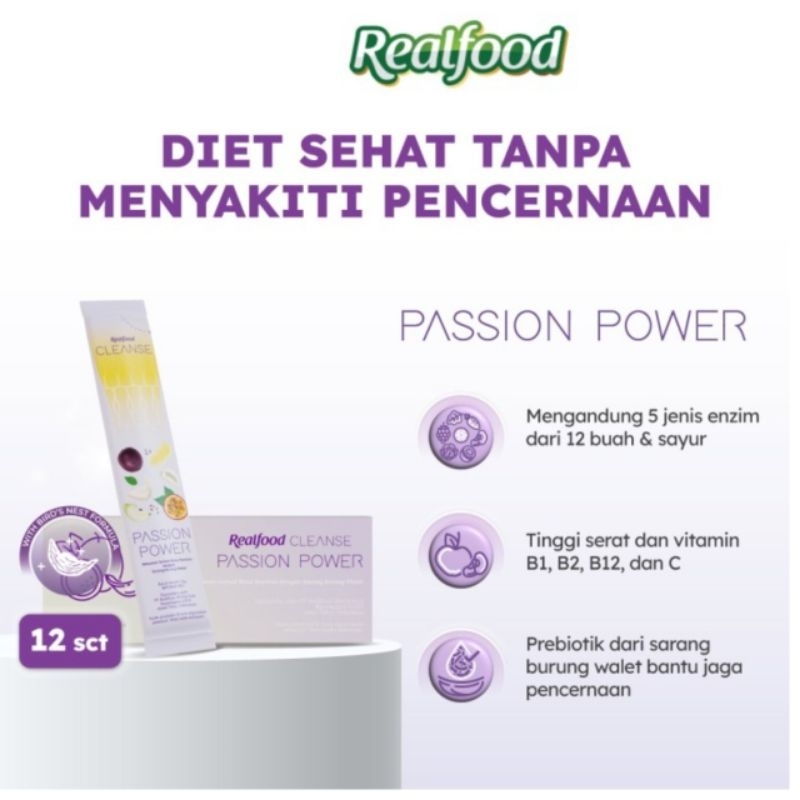 Realfood Cleanse Passion Power 12 Pcs / 6 Pcs / 3 Pcs Detox Drink Bird's Nest