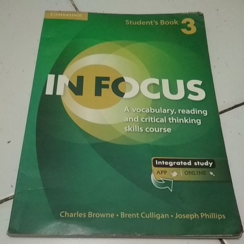 ORIGINAL CABUTAN CAMBRIDGE IN FOCUS STUDENTS BOOK 3