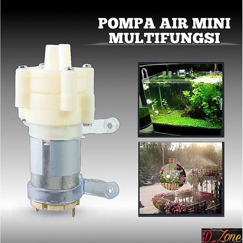 Pompa Air Mini Multifungsi Pompa Air Aquarium Kolam Ikan Mini 12 V