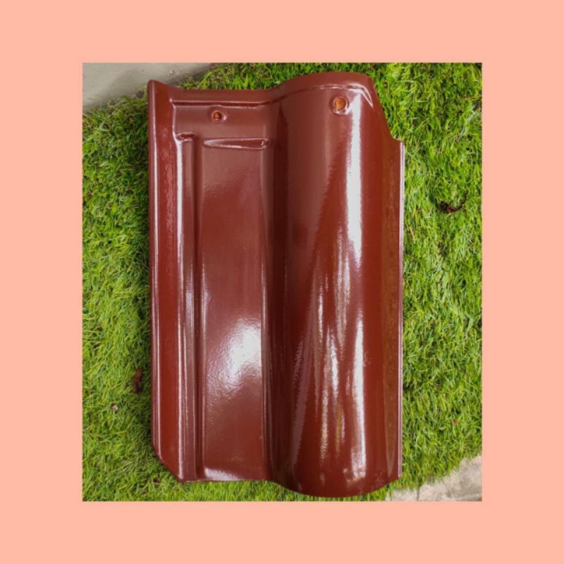 Genteng Keramik Wafe Bordo Kenteng Murah Atap Rumah Kokoh Awet Tahan Lama