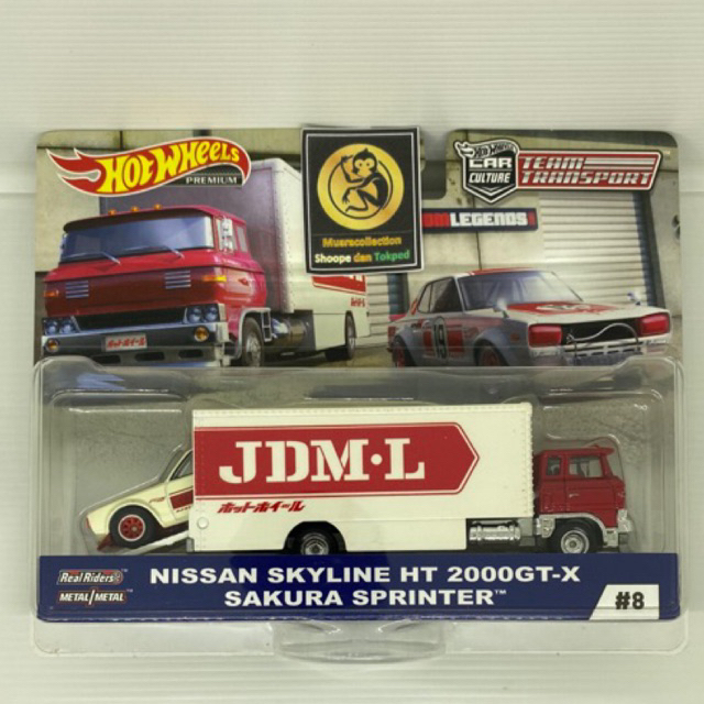 Hotwheels Team Transport Nissan Skyline 2000 GT JDM #8