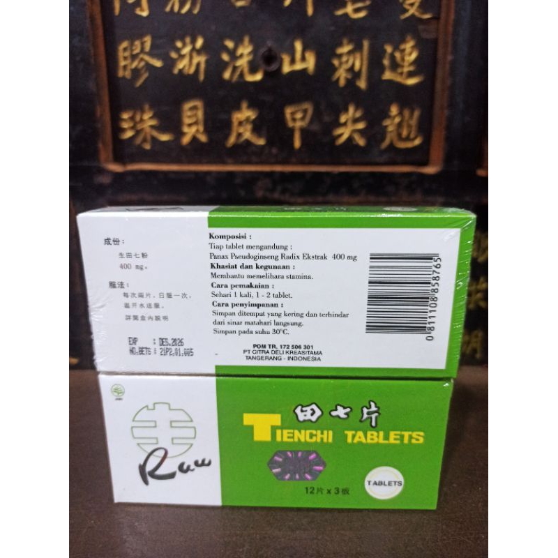 Tien Chi Tablets RAW isi 36 tablet