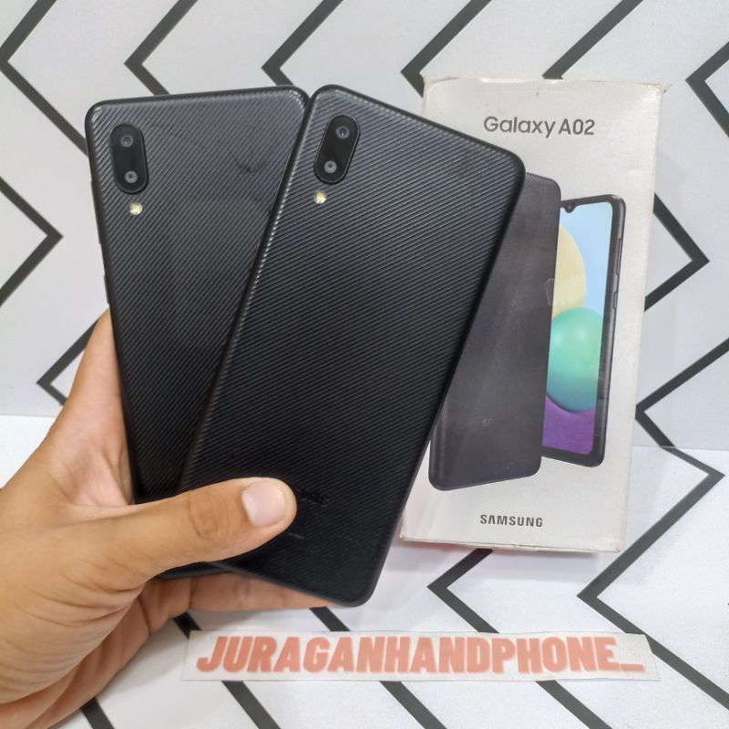 SAMSUNG A02 3/32GB HP BEKAS SECOND FULLSET