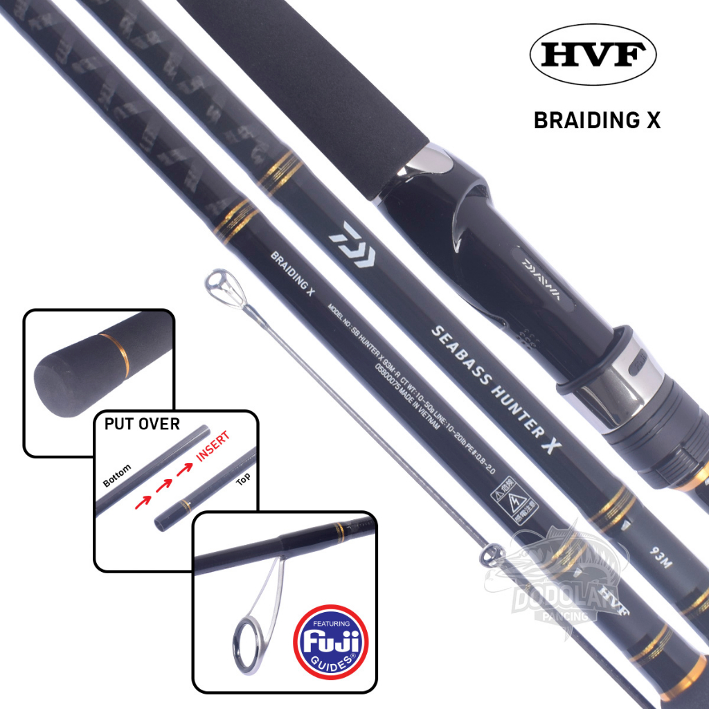 Joran Daiwa Seabass Hunter X | 86ML | 93M | 100M Dodolan Pancing
