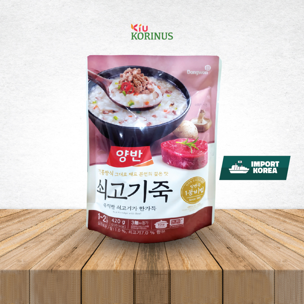

PROMO K- Dongwon Rice Porridge With Beef/Bubur Nasi Dengan Daging Sapi 420g