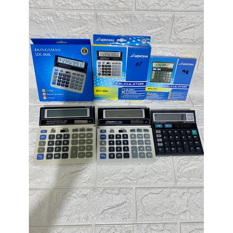 

Kalkulator Kingsman SDC-868L Calculator 12 Digits SDC 868L / Kalkulator Montana MTC 868L / Kalkulator MTC 512