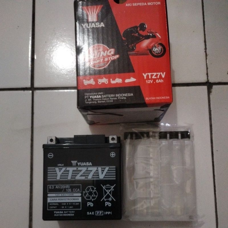 AKI YUASA YTZ7V AKI ACCU NMAX OLD, AEROX OLD YTZ 7V