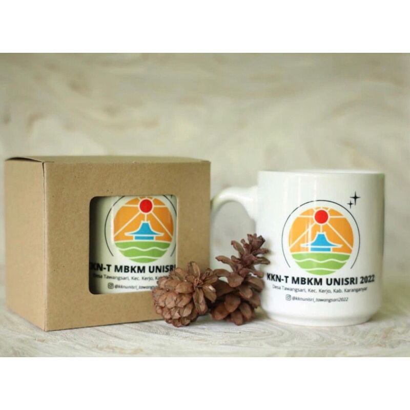 Mug Custom Design, Foto, Tulisan Kemas Box