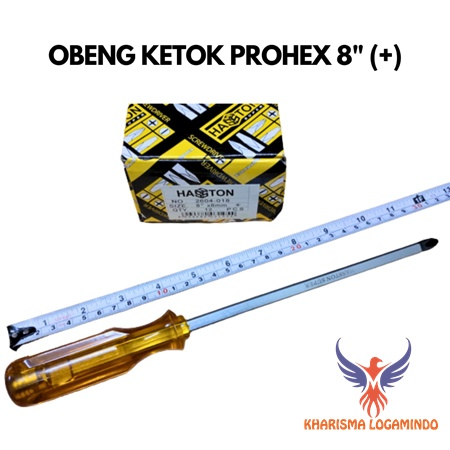 Khrsma JKT - PROHEX OBENG IMPACT 8" GO THRU SCREWDRIVER / OBENG KETOK 20 CM MAGNET  KLP