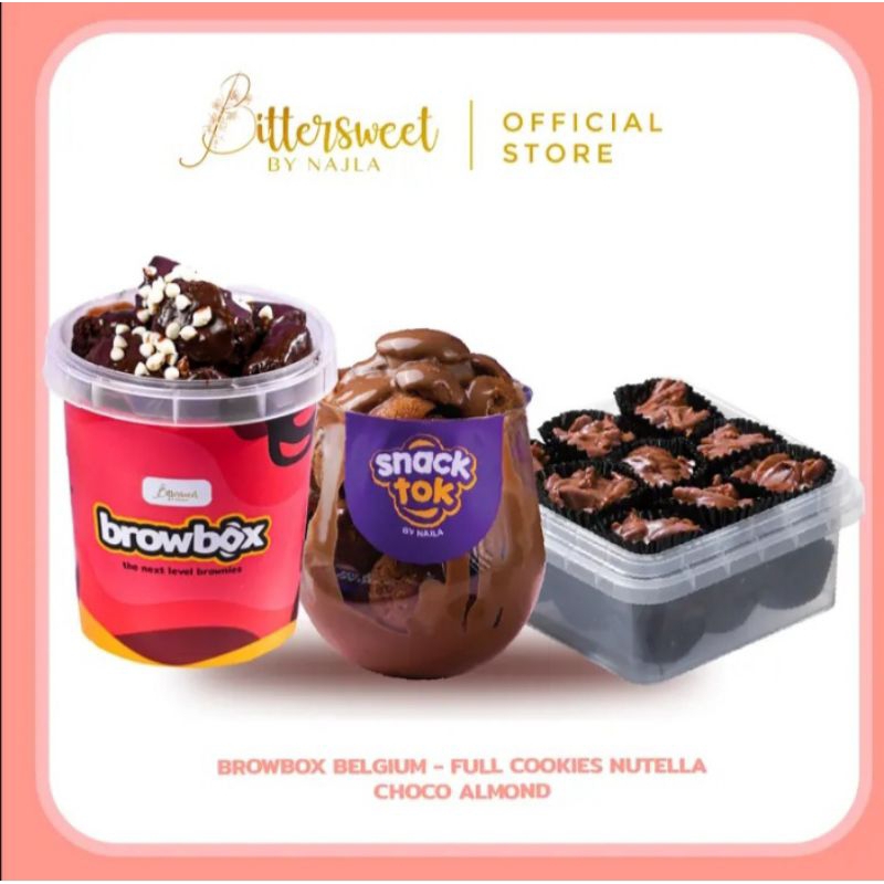 

Bundle Snacktok Full Cookies Nutella + Choco Almond {Free Browbox Belgium}