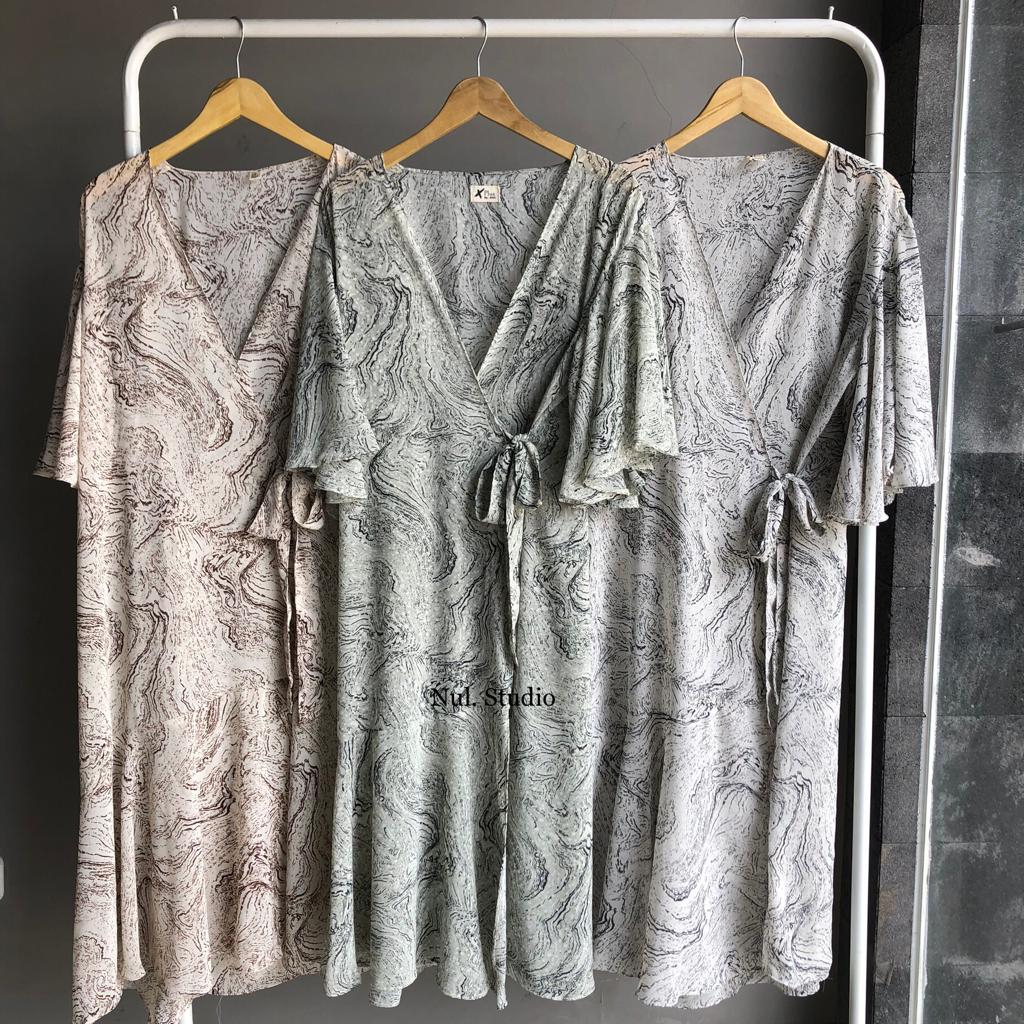 SYAKILA OUTER CERUTY KIMONO | PAKAIAN WANITA | BAJU PANTAI | ADEM | LONG DRESS CARDIGAN