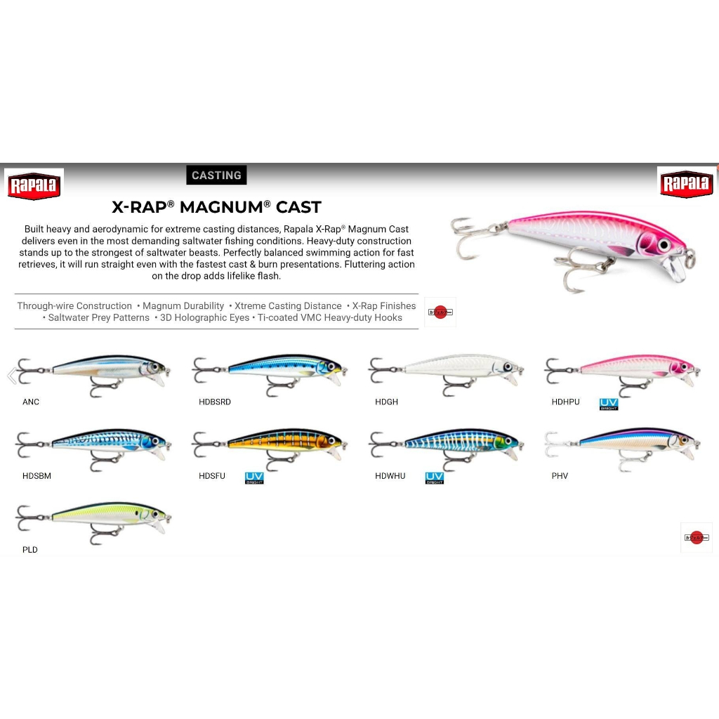 RAPALA - XRAP MAGNUM CAST 10
