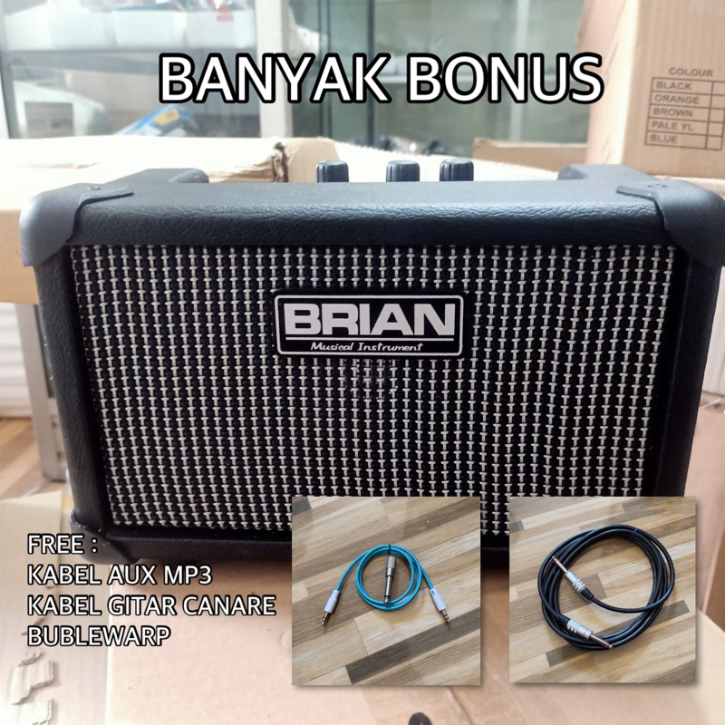 Ampli Gitar Mini Untuk Elektrik dan Akustik - Ampli Mini 4inc Gitar Elektrik - Ampli Gitar 4inc Orig